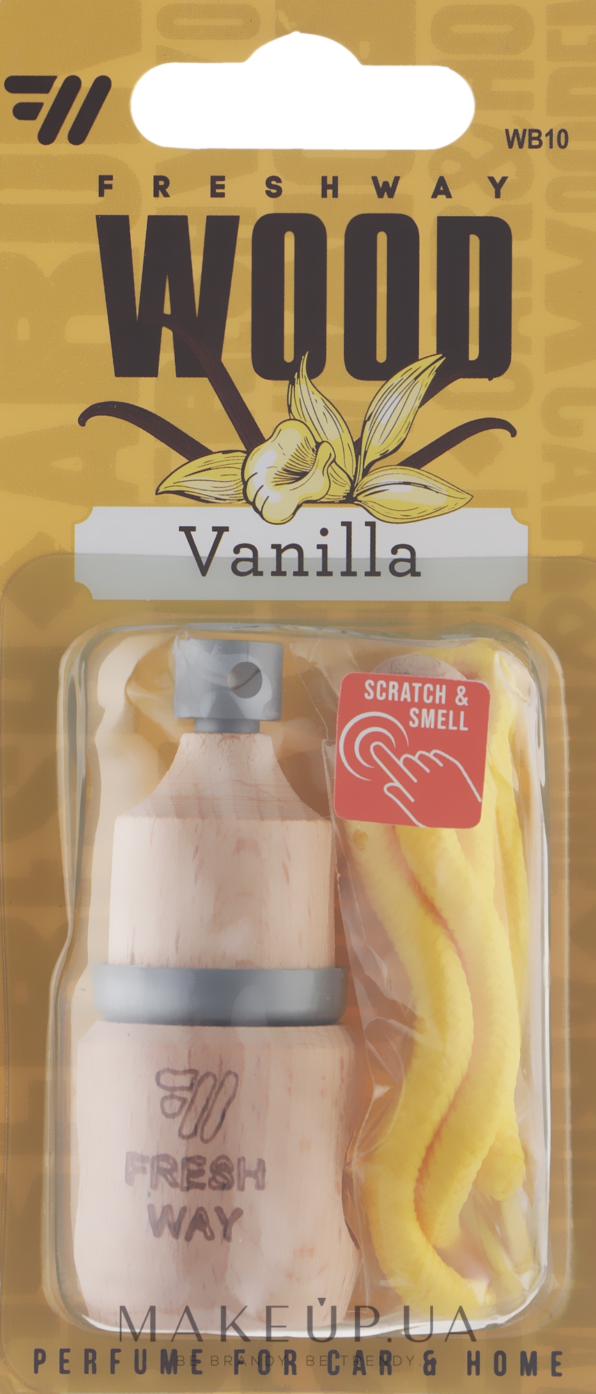 Ароматизатор підвісний Vanilla - Fresh Way Wood — фото 5ml