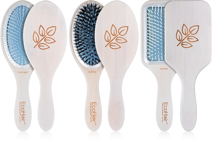 Набор щеток для волос - Olivia Garden Eco Hair Eco-Friendly Paddle Collection — фото N1