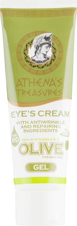 Оливковий регенерувальний крем-гель для шкіри навколо очей - Athena’s Treasures Olive Anti-Wrinkle Eye Cream Gel — фото N1