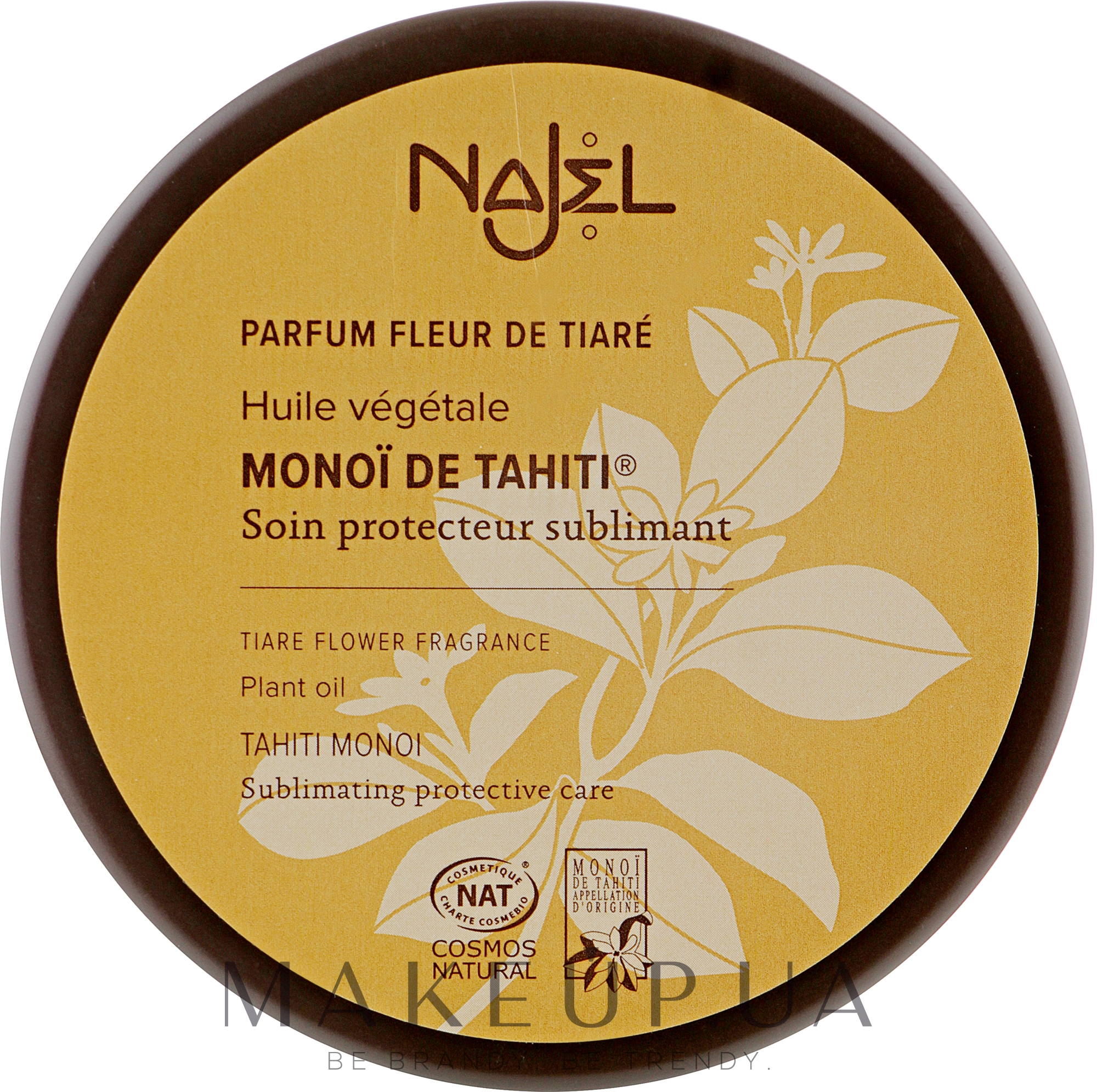 Масло монои де таити с ароматом тиаре - Najel Monoi de Tahiti Plant Oil — фото 100g