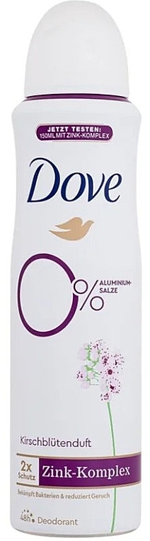 Дезодорант-спрей "Вишневый цвет", без содержания алюминия - Dove 0% Alu Cherry Blossom Deodorant Spray — фото N1
