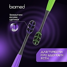 Набор зубных щеток средней жесткости, 3 шт. - Biomed Black 2+1 Toothbrush — фото N7