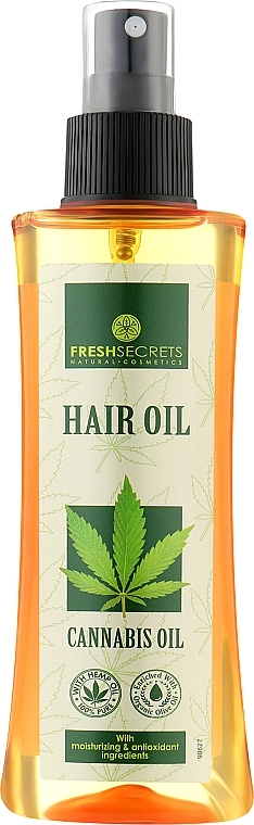 Олія для волосся з коноплями - Madis Fresh Secrets Hair Oil — фото N1
