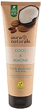 Парфумерія, косметика Гель для душу "Кокос і мигдаль" - Aura Naturals Coco & Almond Body Wash