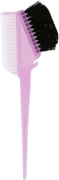 Кисть для окрашивания волос с расческой-гребнем, фиолетовая - Avenir Cosmetics  — фото N1