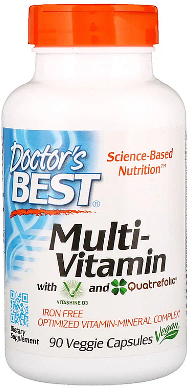 Мультивітаміни з Vitashine D3 и Quatrefolic, капсули - Doctor's Best — фото N1