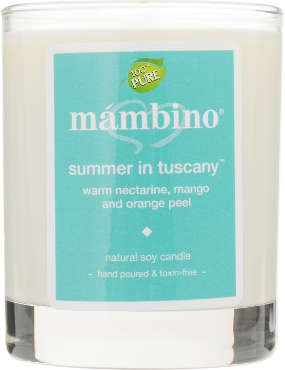 Органическая соевая свечка "Лето Таскании" - Mambino Organics Aromatherapy & Candles Mommy & Baby Calming Candle Summer In Tuscany