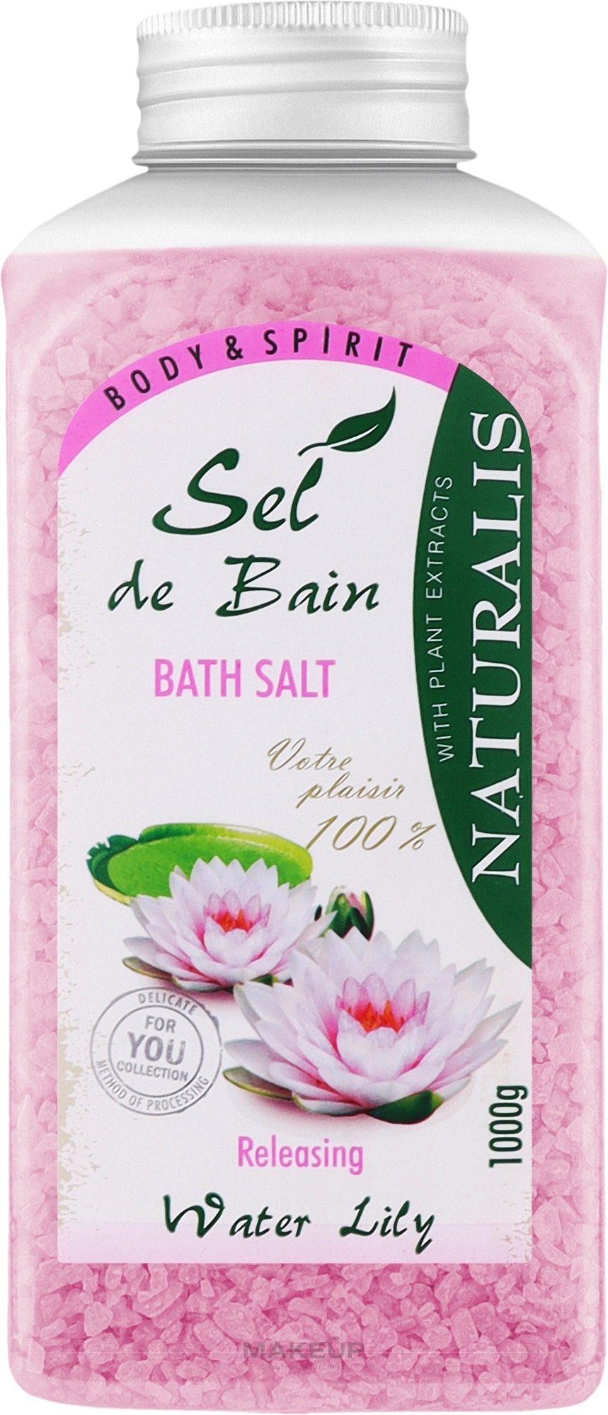 Соль для ванны - Naturalis Sel de Bain Water Lily Bath Salt — фото 1000g