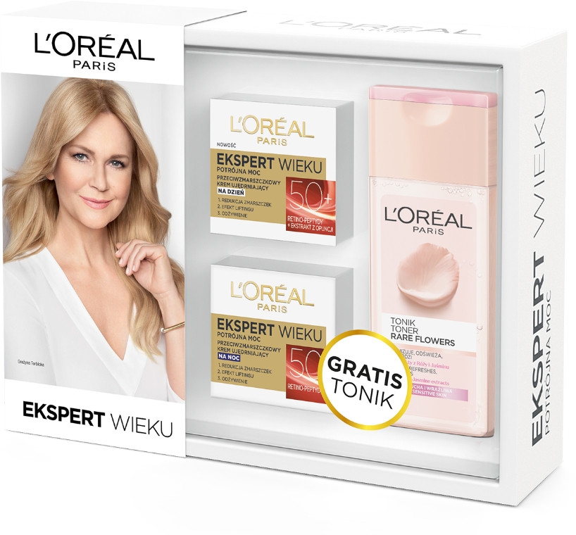 Набор - L'Oreal Paris Age Specialist (cr/50ml + cr/50ml + tonic/200ml)