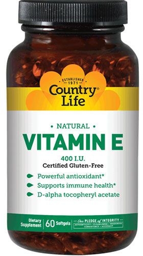 Вітамін Е - Country Life Vitamin E 400 IU — фото N1