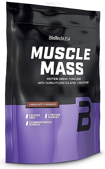 Протеїновий коктейль "Шоколад" - BioTechUSA Muscle Mass Drink Powder — фото N1