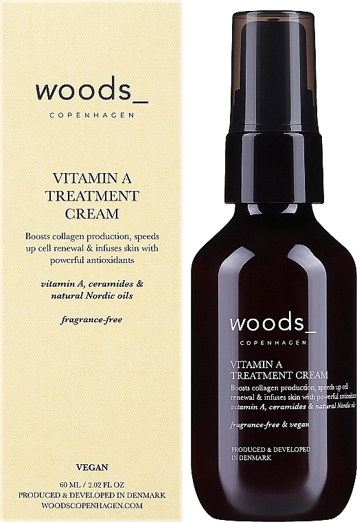 Лікувальний крем для обличчя з вітаміном А - Woods Copenhagen Vitamin A Treatment Cream — фото N2