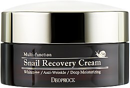 Восстанавливающий крем для лица с муцином улитки - Deoproce Snail Recovery Cream — фото N2