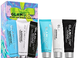 Духи, Парфюмерия, косметика Набор - Glamglow Muds Just Wanna Have Fun (mask/3x30g + headband/1pcs)