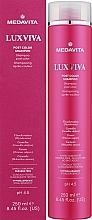 Безсульфатний шампунь-постколор для фарбованого волосся - Medavita Luxviva Post Color Shampoo — фото N2