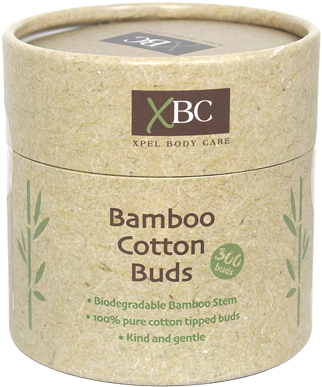 Бамбукові ватні палички, 300 шт. - Xpel Marketing Ltd Bamboo Cotton Buds — фото N1