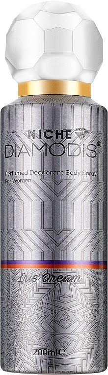 Нишевый дезодорант для тела - Niche Diamodis Iris Dream Perfumed Deodorant Body Spray — фото N1