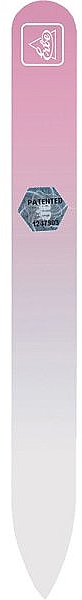 Стеклянная пилочка для ногтей, 9 см, пастельно-розовая - Erbe Solingen Soft-Touch — фото N1