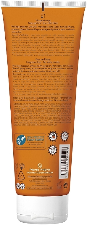 Солнцезащитный лосьон для детей - Avene Eau Thermale Sun Lotion Children SPF50 — фото N2