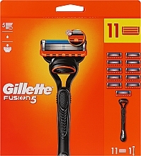 Парфумерія, косметика Набір - Gillette Fusion 5 (razor + rem/cass/11psd)