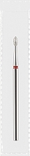 Фреза алмазная красная "Капля", диаметр 2,1 мм, длина 4 мм - Divia DF004-21-R — фото N1