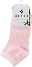 Парфумерія, косметика Жіночі бамбукові шкарпетки до щиколоток, 1 пара, рожеві - Moraj