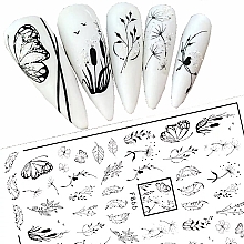 Духи, Парфюмерия, косметика Наклейки для ногтей, самоклеящиеся F-866 - Deni Carte 88251