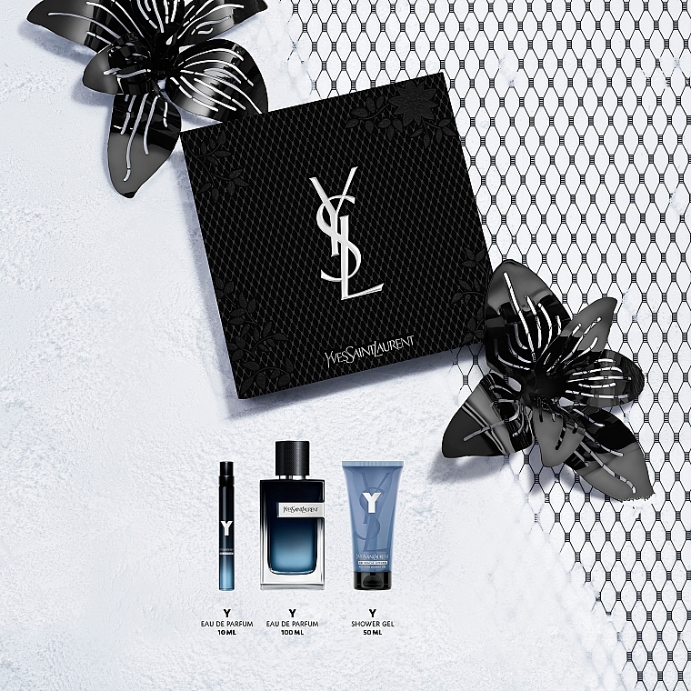 Yves Saint Laurent Y - Набор (edp/100ml + edp/10ml + sh/gel/50ml) — фото N2