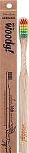 Парфумерія, косметика Дитяча бамбукова зубна щітка "Colour", різнокольорова щетина - WoodyBamboo Bamboo Toothbrush Kids Soft/Medium