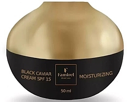 Парфумерія, косметика Зволожувальний крем для обличчя із екстрактом чорної ікри SPF 15 - Famirel Black Caviar Moisturizing Cream SPF 15