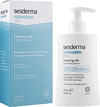 Очищувальне молочко для обличчя - SesDerma Laboratories Hidraderm Hyal Cleansing Milk Leche Limpiadora — фото N2