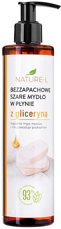 Жидкое мыло без запаха с глицерином - Loton Nature-L liquid Soap With Glycerin — фото N1