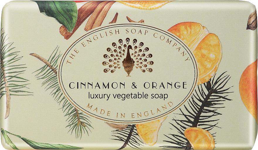 Мило "Кориця й апельсин" - The English Soap Company Vintage Collection Cinnamon & Orange Soap — фото N1