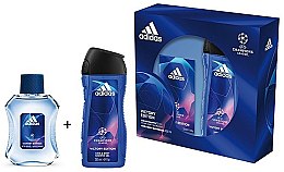 Духи, Парфюмерия, косметика Adidas UEFA Champions League Victory Edition - Набор (edt/50ml + sh/gel/250ml)