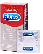 Презервативы ультратонкие, 10 шт - Durex Feel Ultra Thin — фото N2