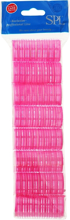 Бигуди-липучки 0256, 25 мм, розовые - SPL — фото N1