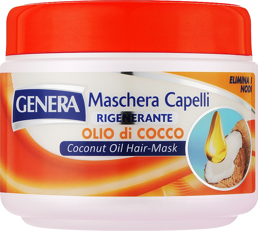 Восстанавливающая маска для волос с кокосовым маслом - Genera Maschera Capelli Rigenerante Alle Erbe — фото N2