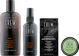 Парфумерія, косметика УЦІНКА Набір - American Crew Men's Most Wanted (shm/250ml + cr/50g + spray/100ml + balm/7.4ml) *