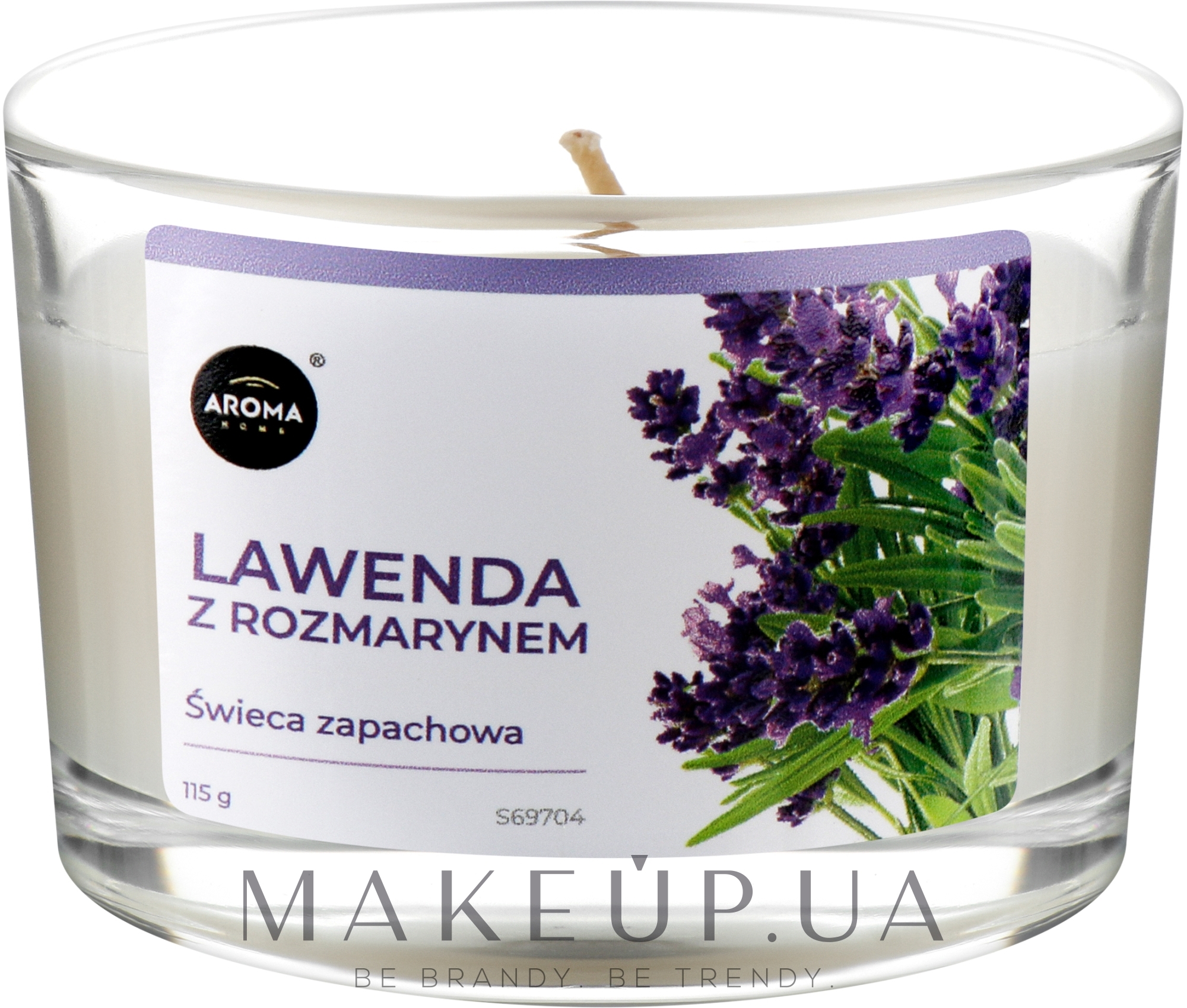 Aroma Home Basic Lavender With Rosemary - Ароматическая свеча — фото 115g