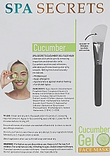 Набор - Spa Secrets Cucumber Gel Face Mask (mask/140ml + brush/mask/1pcs) — фото N3