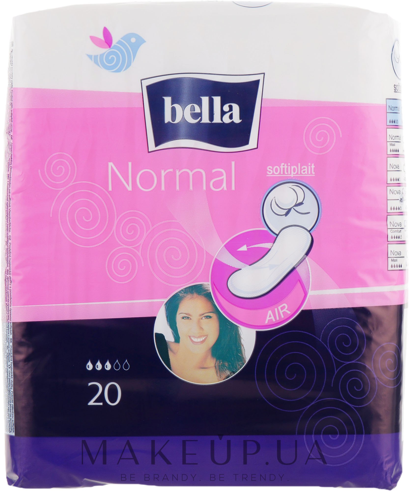 Прокладки Air Softiplait Normal, 20 шт - Bella — фото 20шт
