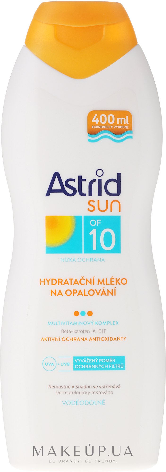 Солнцезащитное увлажняющее молочко SPF 10 - Astrid Sun Moisturizing Suncare Milk — фото 400ml