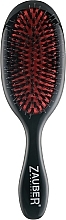 Расческа-щетка для волос овальная, средняя, 06-022, черная - Zauber — фото N1