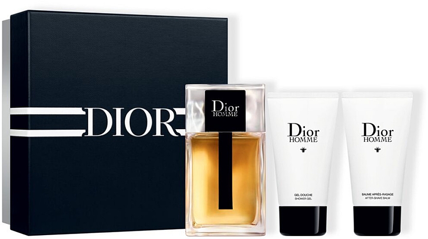 Dior Homme - Набор (edt/100ml + sh/gel/50ml+ash/balm/50ml) — фото N1