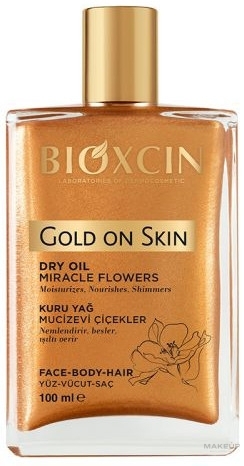 Суха олія для шкіри та волосся - Bioxcin Gold On Skin Dry Oil — фото 100ml