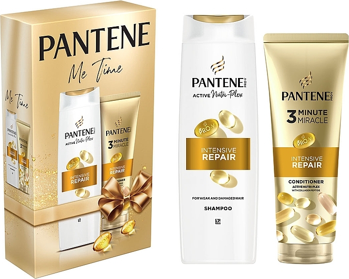 Набір - Pantene Intensive Repair Me Time Set (shm/400ml + cond/220ml) — фото N1