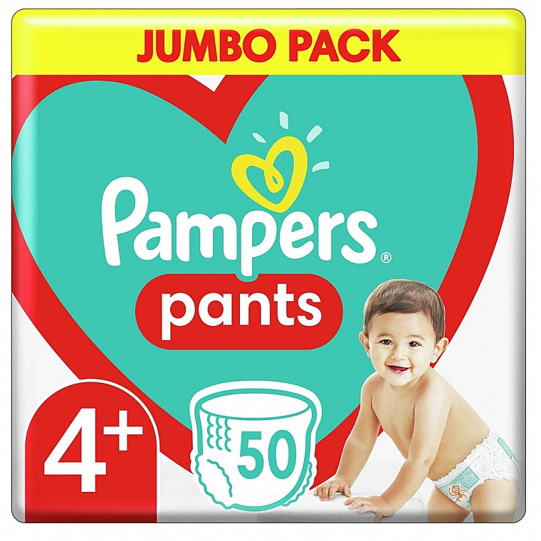 Підгузки-трусики, розмір 4+ (9-15 кг), 50 шт. - Pampers Pants — фото N1