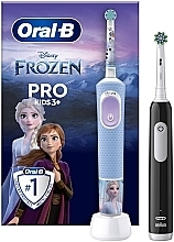 Набір електричних зубних щіток "Крижане серце" - Oral-B Pro Kids Frozen Family Edition (tooth/brush/2pcs) — фото N1