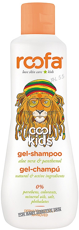 ПОДАРУНОК! Гель-шампунь з алое вера та пантенолом з ароматом грушевого сорбету, з 4 років - Roofa Cool Kids Gel Shampoo — фото N1