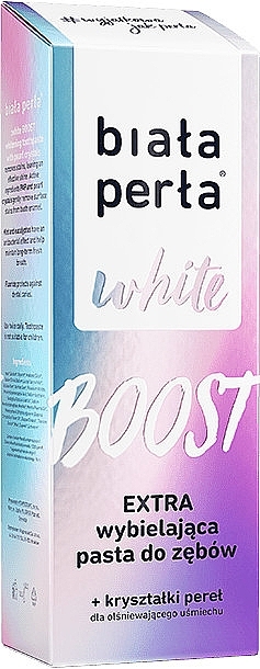 Відбілююча зубна паста - Biala Perla Extra White Boost Toothpaste — фото N2